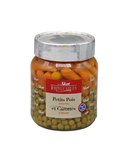 Bocal de petits pois carottes