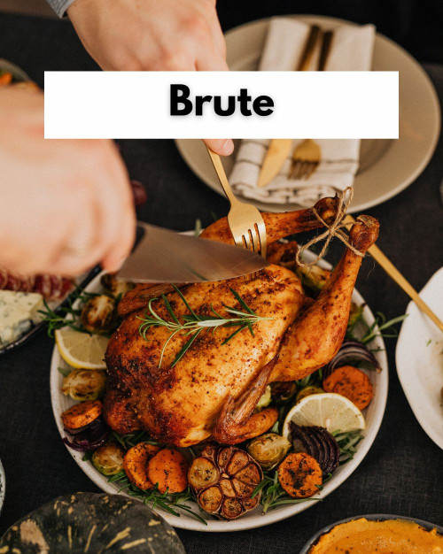 Dinde fermière Label Rouge de Challans noire effilée - Brute