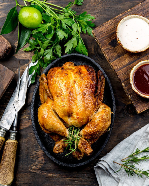 Poularde fermière Label Rouge de Challans effilée