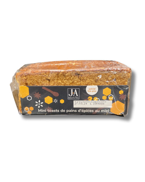 Mini toasts de pain d'épices au miel