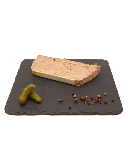 Terrine de canard, foie gras et girolles 