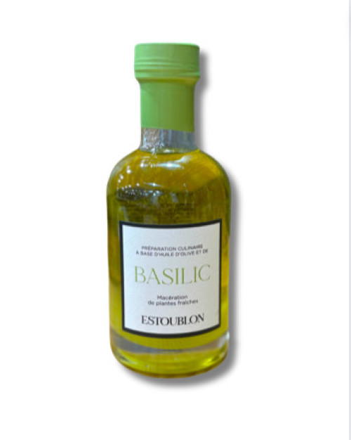 Huile d'Olive Basilic 20 cl - Château d'Estoublon