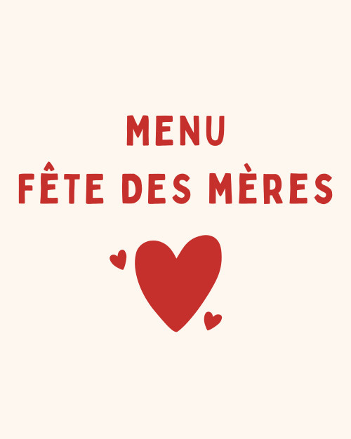 Menu Fête des Mères