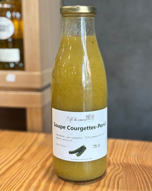 Soupe courgettes et persil